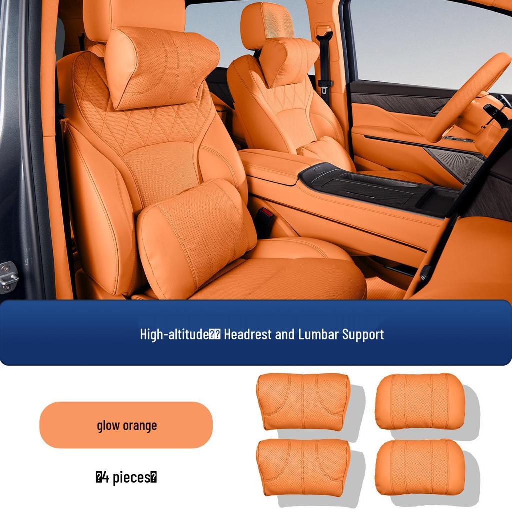 Compatible Wey Gaoshan 7/8/9 Headrest & Lumbar Support Pillow for Car Interior Neck Protection