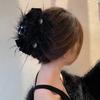 New Fashion Design Diamond Bow Feather Hairpin Internet Celebrity Personality Disc Hair Grab Pin Hair Accessories