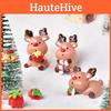 Charming Resin Christmas Reindeer Gift Box Diy Mini Landscape Decoration