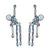 Skull Stud Drop Earrings Pair, Halloween Alloy Statement Jewelry for Costume Styling, Stage Looks and Theme Parties