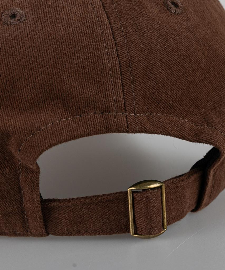 Bichiseuaenkeulim Santa Monica Cotton Ball Cap-Brown