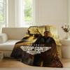 Classic Movie Top Gun Blanket Warm Soft Suitable For Bedroom Sofa Bed Living Room Office Travel Camping Gifts