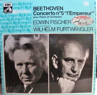 LP Record LUDWIG VAN BEETHOVEN, EDWIN FISCHER - Concerto Nº5 "L'Empereur" Pour Pian 2900021 La Voix De Son  France Classical Used