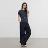 Elva' Island Women's Vintage Casual Straight-Leg Pants