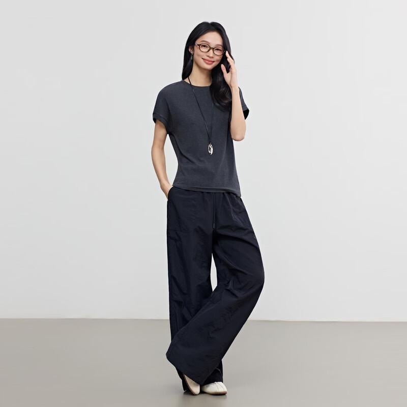 Elva' Island Women's Vintage Casual Straight-Leg Pants