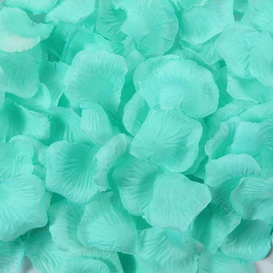 1000Pcs Non-woven Fabric Artificial Petals Realistic Reusable Colorful Faux Flower Petals Decoration Wedding Party Photo Props DIY Craft Supplies