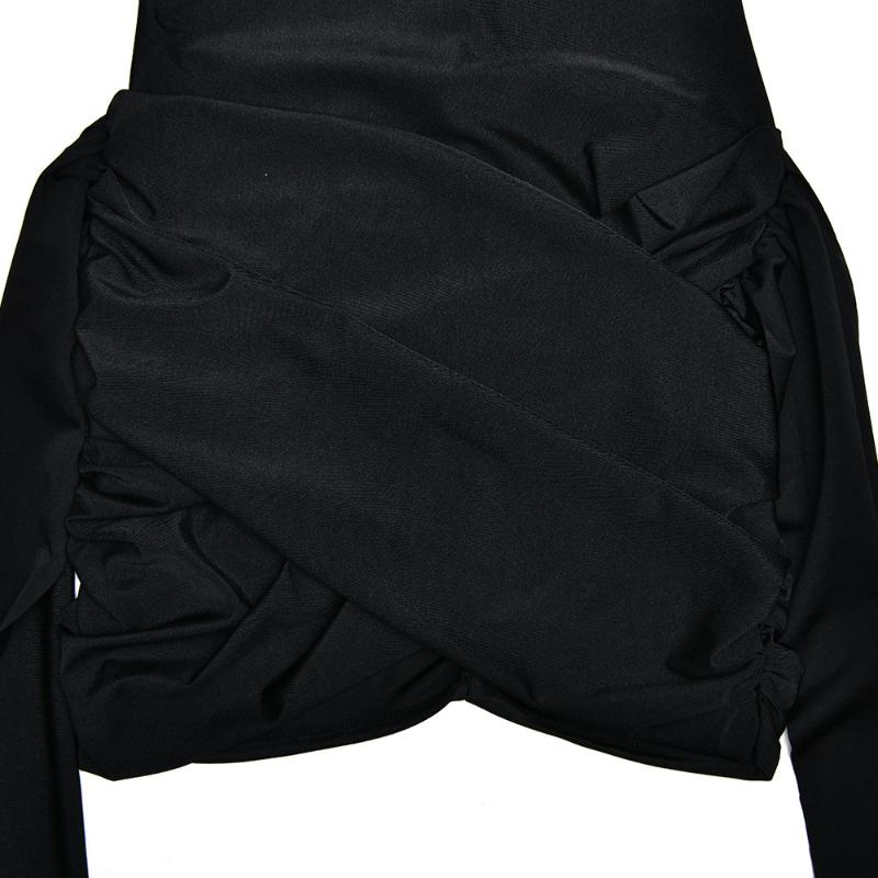 Y2K Damen Schwarzes O-Kragen Träger Ärmellos Hohe Taille Schlankmachend Sexy Mini Kleid