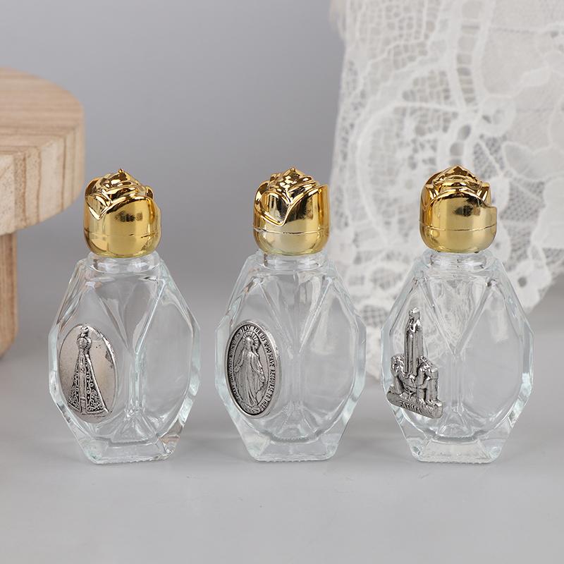 15ml Katholische Weihwasserflasche Goldene Christliche Jungfrau Skulptur Flasche Weihwasserflasche Zum Aufbewahren von Weihwasser