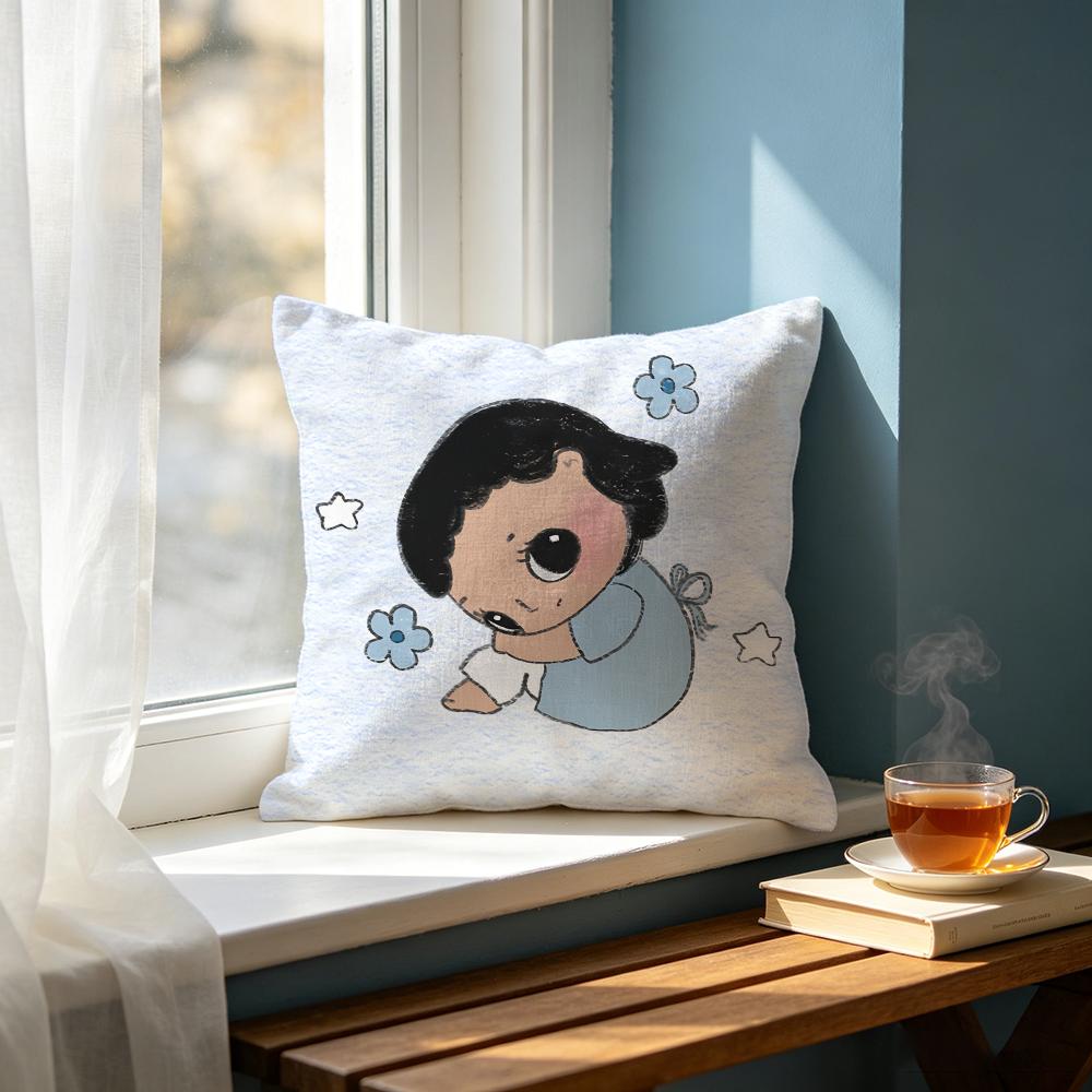 Cartoon KKim Girl Cushion Cover Cushion Cover Set Pcs x x x Pillowcase Decorative Sofa Home Decor