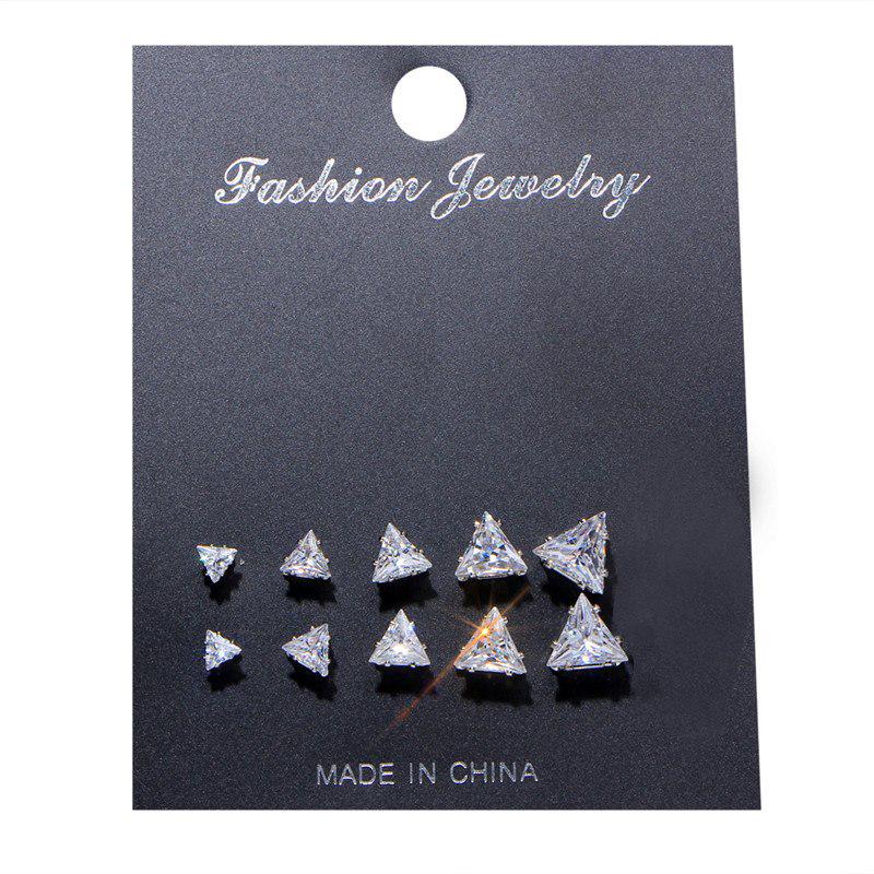 

Набор хрустальных серёг геометрической формы