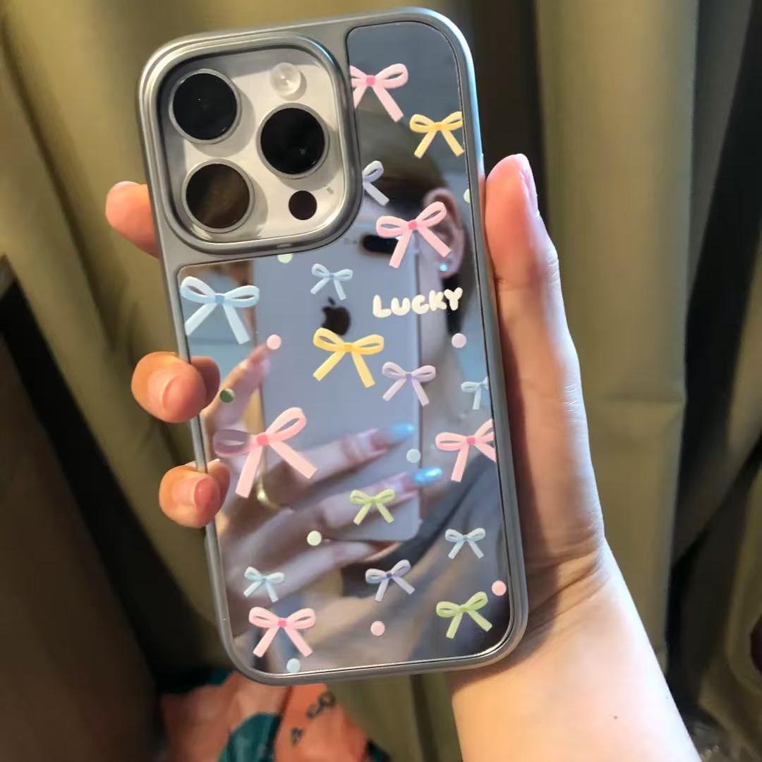 Bowknot Drop-Proof Case for iPhone 17/17 Pro, compatible with iPhone 16/15/14. iPhone 15 Pro Max
