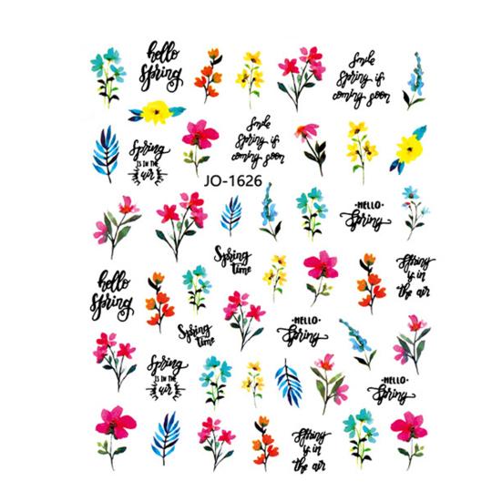 Nail Art Sticker Eye-catching Strong Stickiness Paper Colorful Fingernail Sticker DIY Nail Art