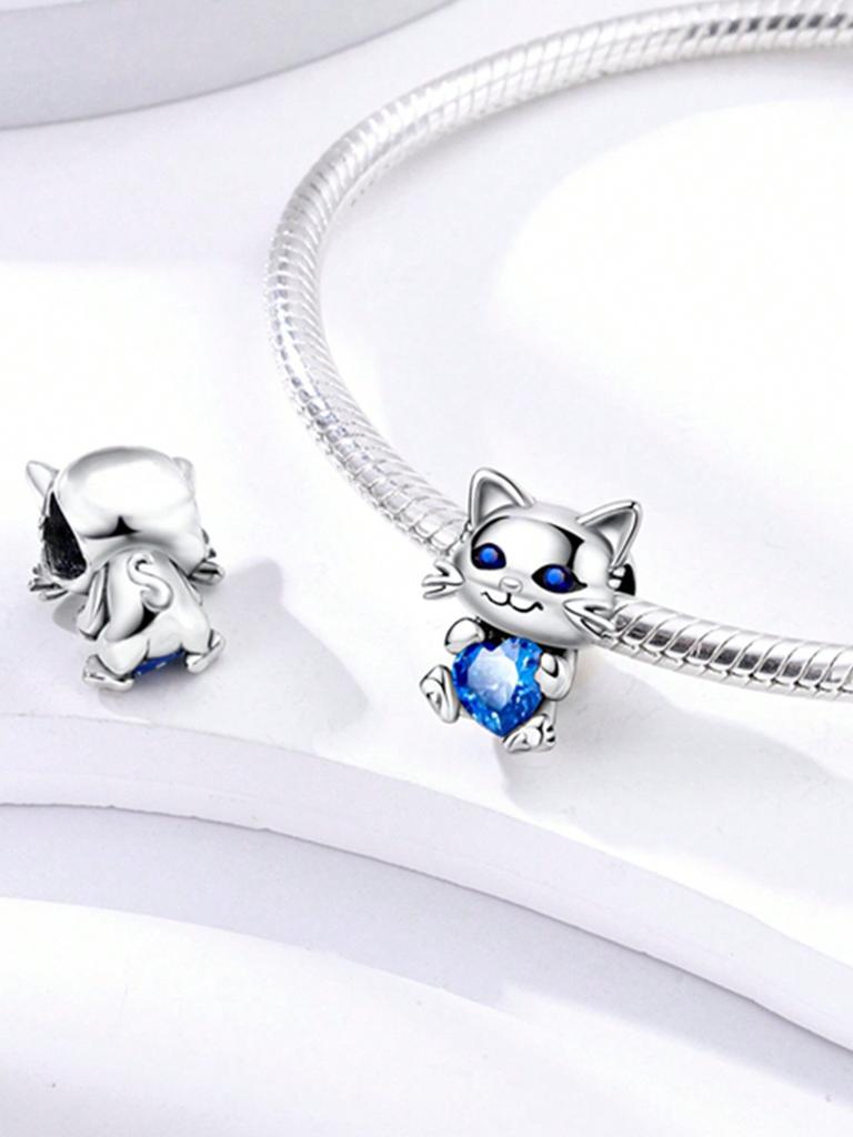 Charms Plata Lovable Kittens And Puppies Beads Charm Copper Plated Fit Charms Original Bracelet For Jewelry Making Diy Charm