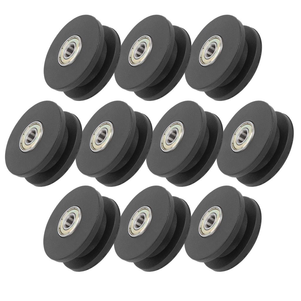 10pcs 50mm Nylon Fitness Bearing Pulley Home Gym Attachments Exercise Strength Training Accessory