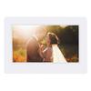 7Inch 1024*600HD Digital Photo Picture Frame Alarm Clock Player Album Remote Control White