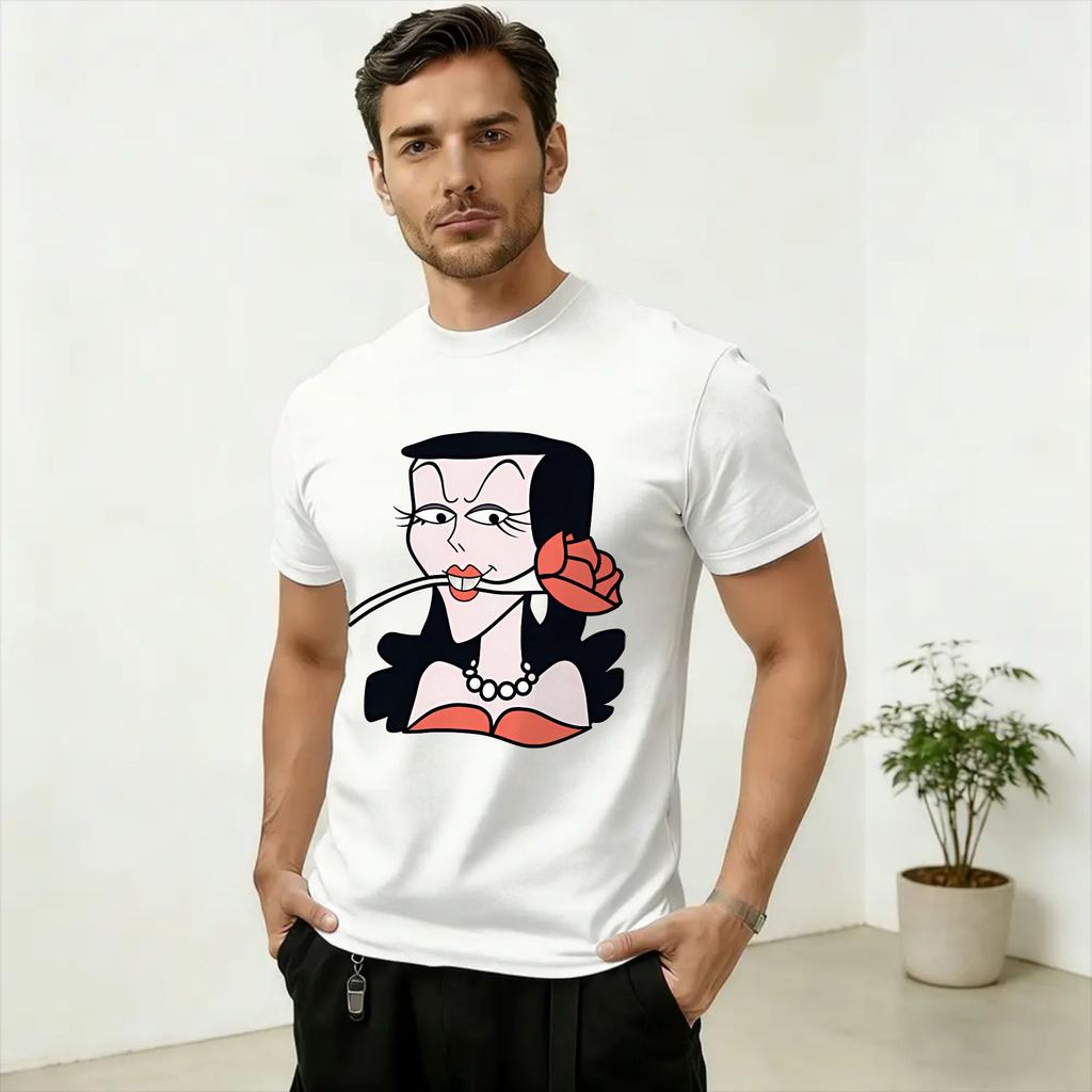 Vintage T Shirt Summer Kurt Cobain Novelty T-Shirts 100% Cotton Tshirt for Unisex's Awesome Big Size Short Sleeve Tees