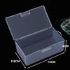 1Pc Transparent Plastic Toys Organizer Jewelry Storage Boxes Rectangle With Cover Multipurpose Storage Box