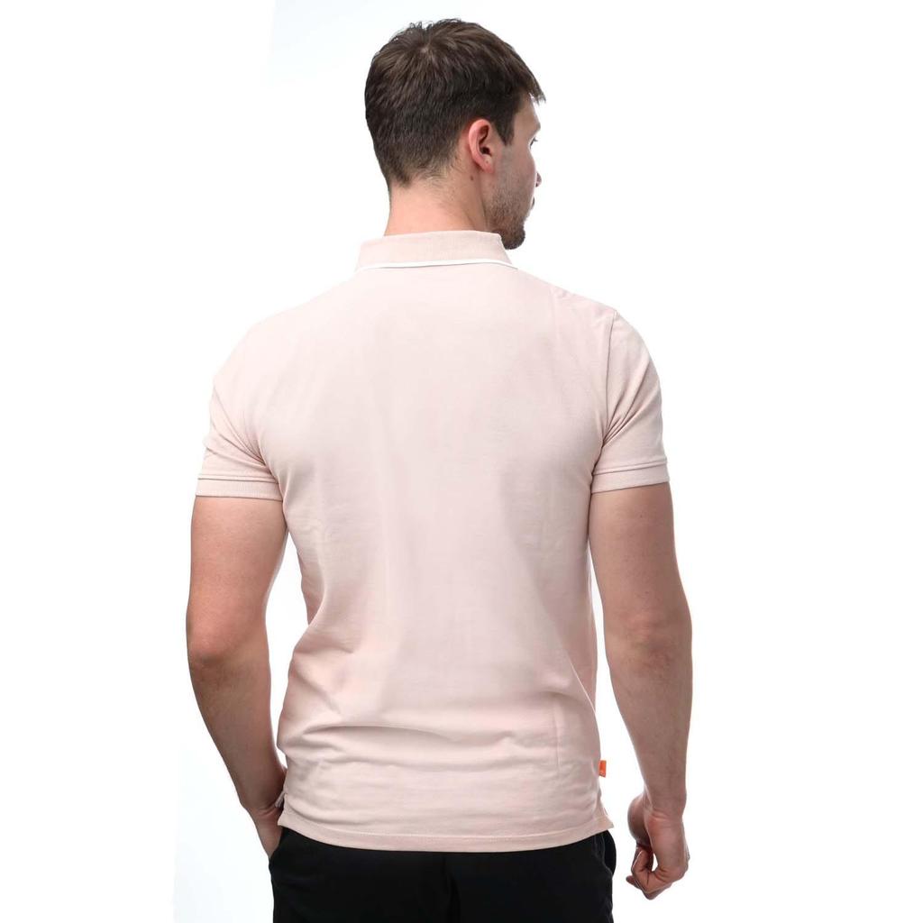 Timberland Mens Printed Short-Sleeved Polo Shirt