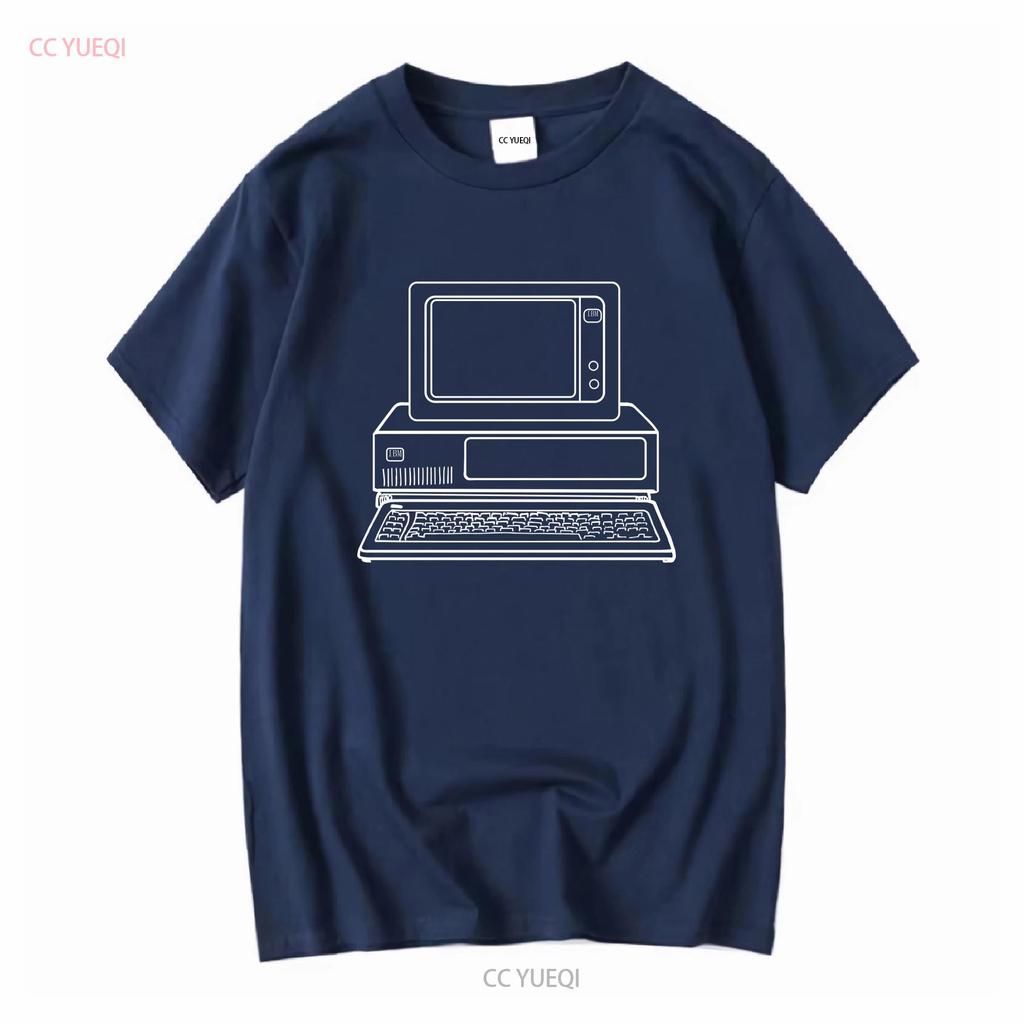 A1 Vintage 80s IBM Personal Computers On Campus T Shirt Adult XL Blue Mens long or short sleeves vintage Washed graphic