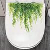 Fresh Hanging Green Plants Wall Sticker Waterproof Self Adhesive Removable Eco Friendly PVC Toilet Bathroom Decor Sticker