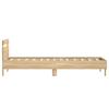 Bed Frame without Mattress with Headboard Sonoma Oak 75 x 190 cm