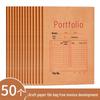 A4/A3 Kraft Paper File Bags - Thickened, Large Capacity, 50/100 Pcs for Office Documents