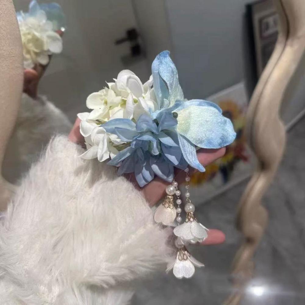 Headwear Hairpin Tassel Barrettes Fashion Lily Flower Hair Clip  Women
