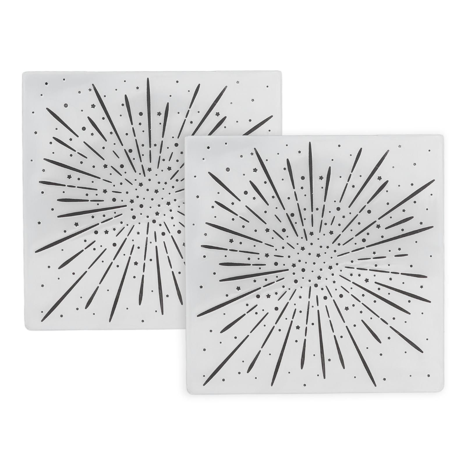 

2pcs Embossing Folders Plastic Material Transparent Appearance DIY Making Embossed Template for