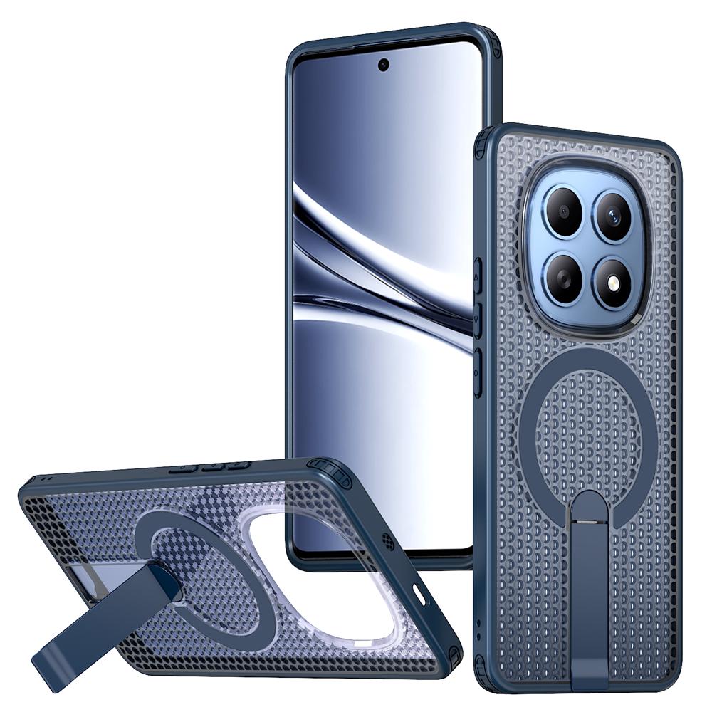 KEYSION Hollow Heat Dissipation Case for Redmi Note 15 Pro+ 5G 15 Pro 4G Magnetic Cooling Hide Stand Shockproof Phone Back Cover