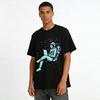 Astronaut Working With Laptop Graphic Casual T-Shirt Pure Cotton T-shirt