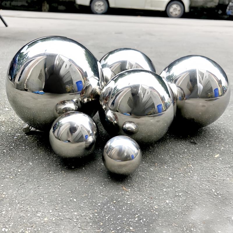 Balle creuse finition miroir en acier inoxydable 304 pour la décoration de meubles et les présentoirs de centres commerciaux