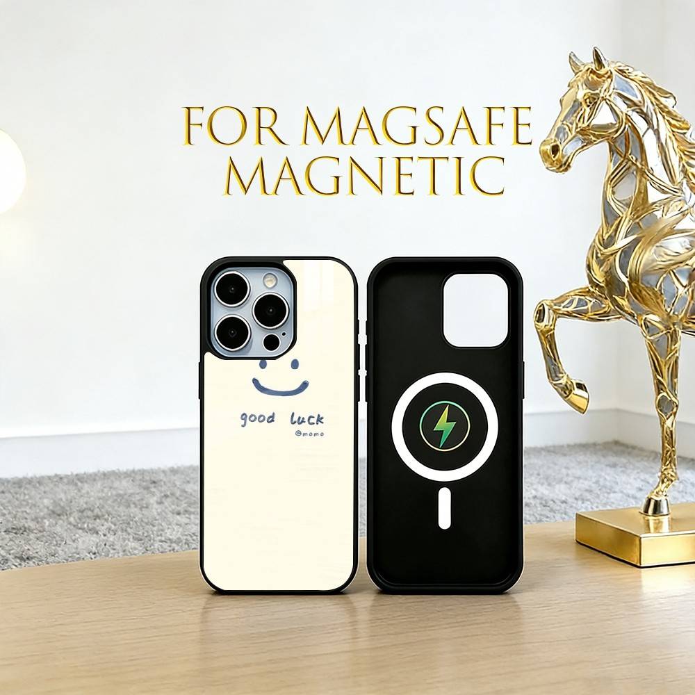 

Minimalist Phone Case For iPhone17,16,15,14,13,12,11 Plus,Pro Magnetic with Magsafe Wireless Charging iPhone11