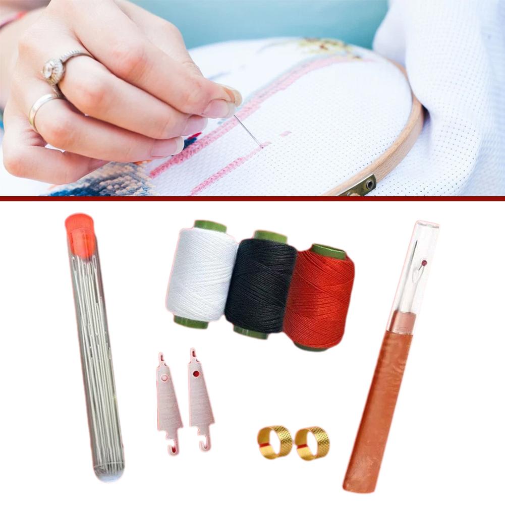 37PCS Sewing Tool Set Needles Thread Hand Repair Tools Portable Sewing Supplies Accessories Sewing Working Kit For Mom Women