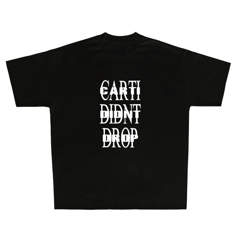 

Playboi Carti Parody T-shirt: Classic Hip-hop, American, Loose and Casual, Heavyweight Pure Cotton, Street Retro and Niche 4XL