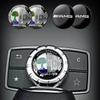 HSVK2 29mm Car Central Multi-media Control Button Keys Sticker For Mercedes Benz B/C/E/S Class A Class C200L GLC GLK CLA Accessories