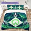Bremen Germany Pattern Bedding Uilt Set Uilt Cover Pillowcase Home Decoration Birthday Gift (1 * Duvet Cover + 2 * Pillowcase  Without Core)20