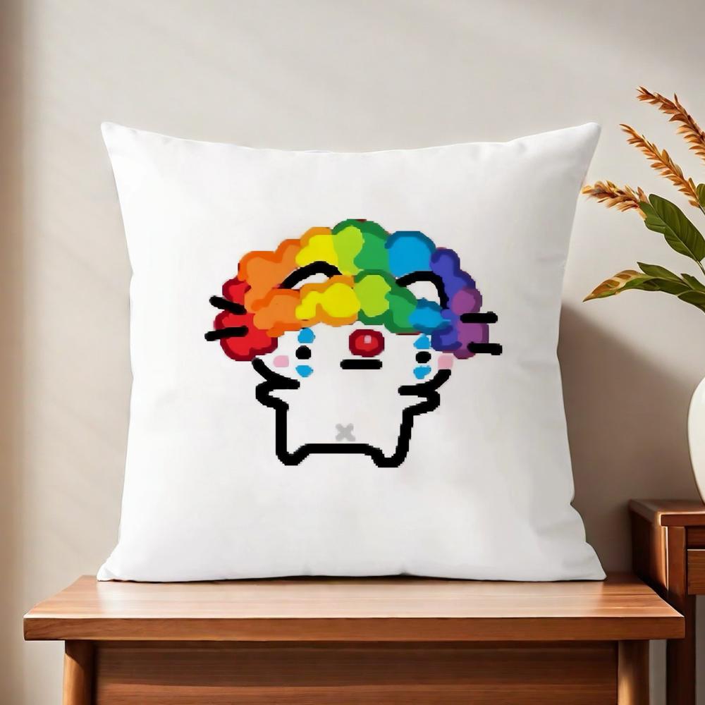 

Hot Cute Strawberry Cat cushion cover For Pillow Printing Sofa Decoration Home Car Room Coffee Shop Office Nordic Simplicity 30x30 cm