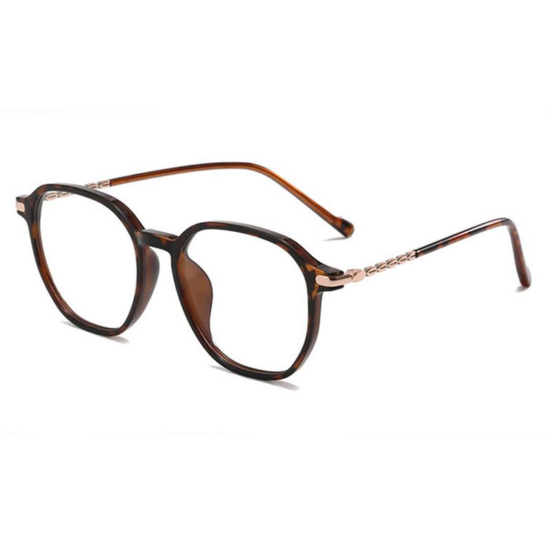 Stylish Flat Light Glasses Frame for Myopia with Small Face Effect Lightweight Polygonal Design -0.5 -1.0 -1.5 -2.0 To -6.0