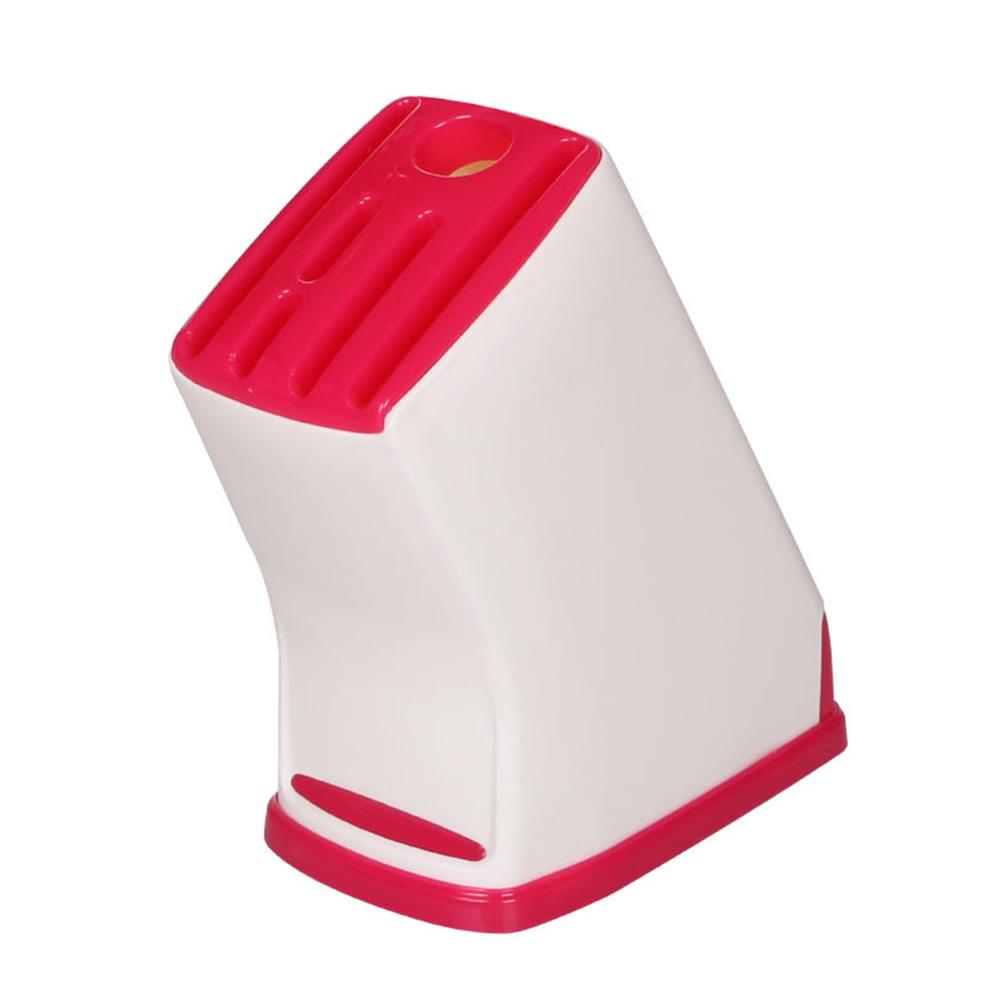 Knife Holder Storage Rack Muffin Shape Pp Cutlery Organizer With Pe Base, Non-Slip, Fast Draining Ventilation, For Kitchen