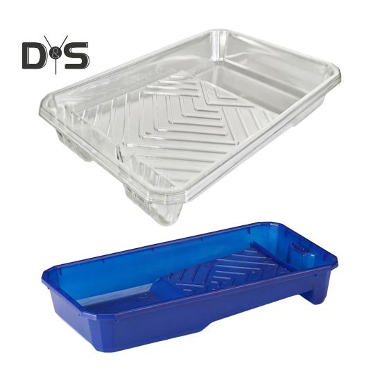 Plastic Paint Tray with Paint Pan Liners Large Capacity Reusable Easy To Clean Paint Roller Tray Liners Set