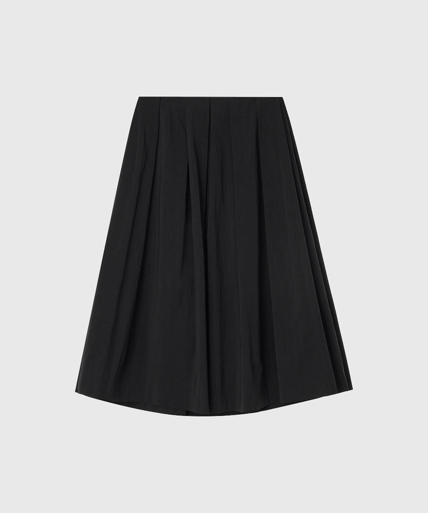 Lugkaeseuteu Emily Midi Flare Skirt_Black