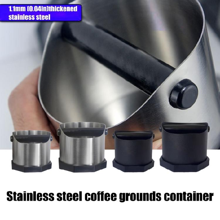 Quiet Coffee Grounds Bin Nonslip Bottom And Rubber Coated Bar For Espressos Machine Maintenance In Cafes