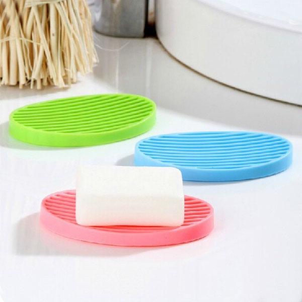 Silikonová krabička na mýdlo Koupelnová krabička na módní mýdlo Držák na mýdlo Odtok Roztomilá krabička na mýdlo