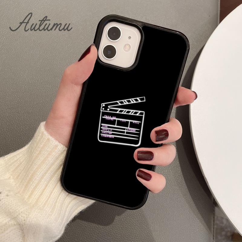 Clapper board Phone Case for iPhone 11 12 13 14 Pro Max mini X XR XS SE 2020 5 6S 7 8 Plus Samsung Galaxy S21 S22 Cover shell