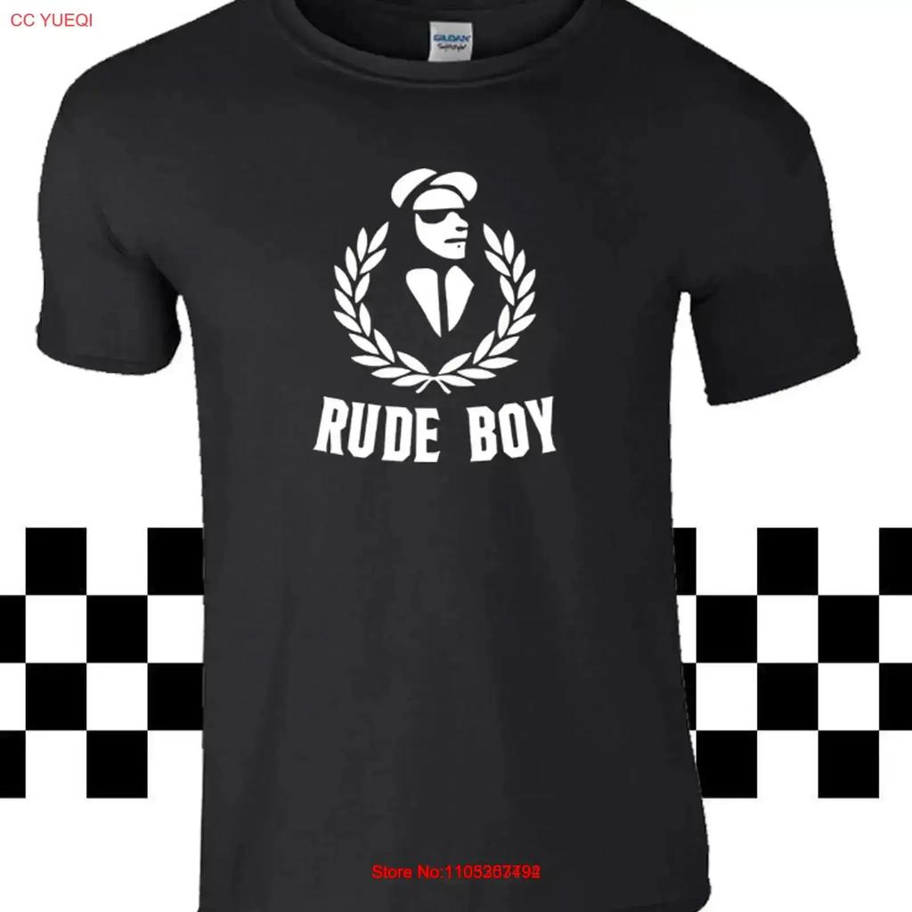 Ska Rude Boy T Shirt Reggae Dancehall 2 Tone Madness Specials Mods New Vintage Streetwear Graphic Fashion Comfortable