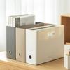 3Pcs Foldable Plastic File Box DIY Combined Structure Large Capacity A4 Document Organizer Stationery Storage for Home Office