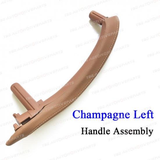 Door Pull Handle Cover with Leather Assembly For BMW X5 X6 F15 F16 2014 -2018