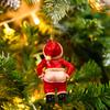 2D Christmas Santa Claus Leaky Butt Pendant Resin Creative Hanging Santa Claus Toy Theme Funny for Xmas Tree Decorations