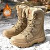 Snow Boots Winter Cold Resistant 40 Fur Integrated Fleece Thickened Warm Large Cotton Shoes
