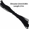 2mm Utility Rope Flexible Single-Core Paracord Convenient Ylon Paracord  Hiking
